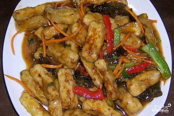 Баклажаны по-китайски в кляре