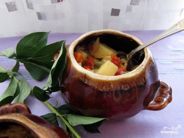 Баклажаны в горшочках