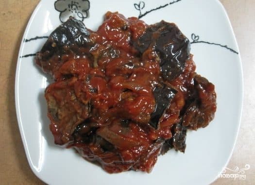 Eggplants in tomato