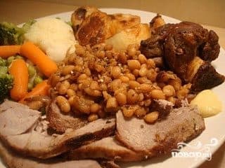 Lamb with beans