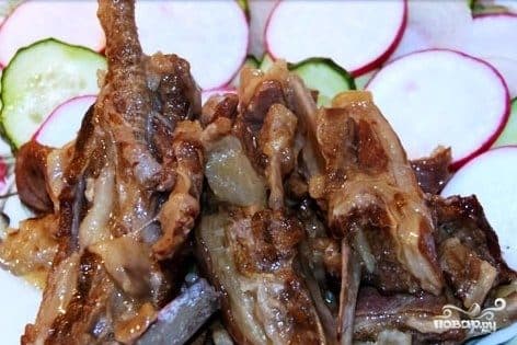 Баранина тушеная в казане