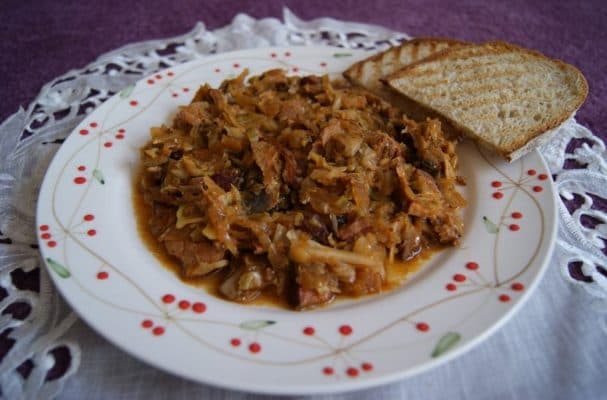 Bigus with meat