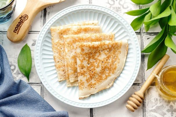Драўжджавыя блинчики на вадзе
