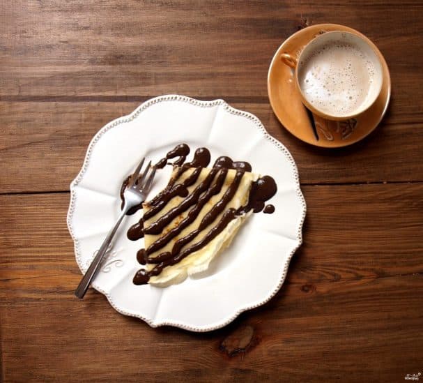 Pancakes with chocolate