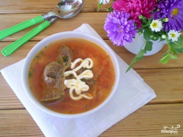 Борщ из утки