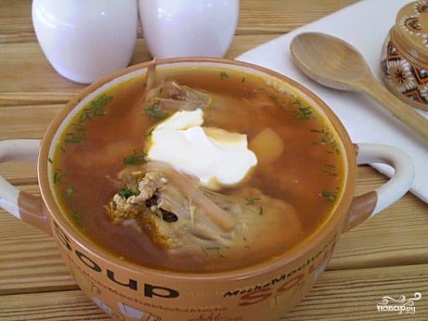 Боршч з качкай