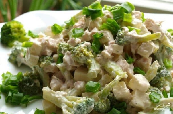Broccoli with feta cheese