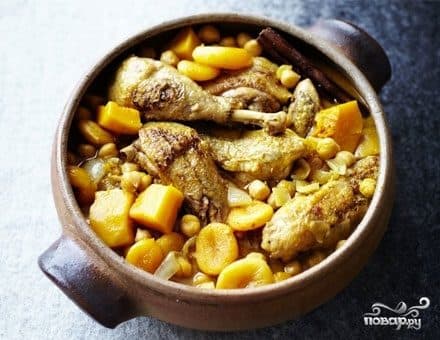 Guinea fowl Moroccan-style