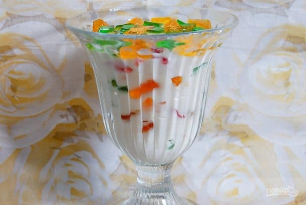Desserts with gelatin