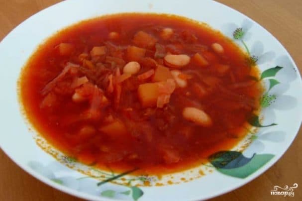 Dietary Borscht without Sautéed Vegetables