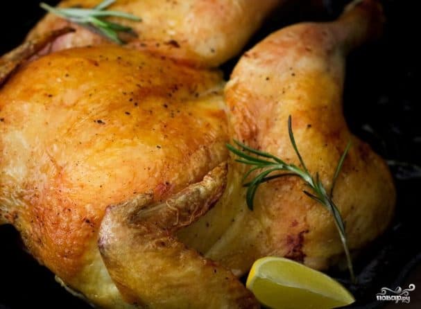 Дамашняя курыца ў духоўцы