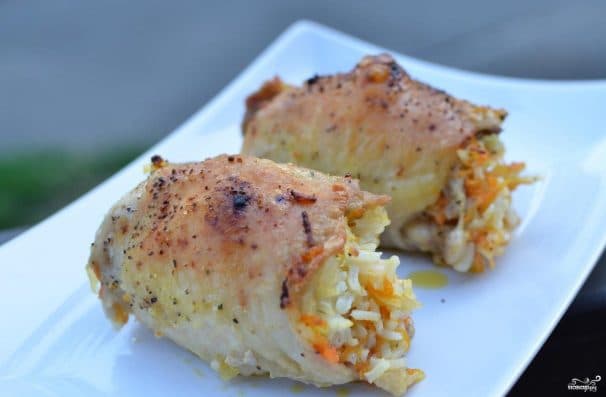 Фаршированные куриные бедра