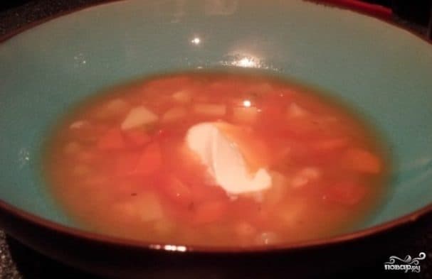 Bean soup in a multicooker