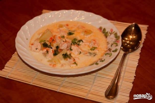 Finnish fish soup with cream