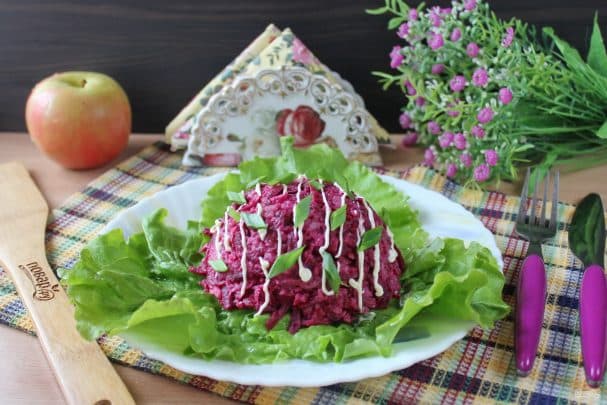 Фінскі салат з буракоў