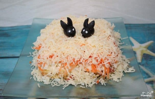 Французький салат з яблуками