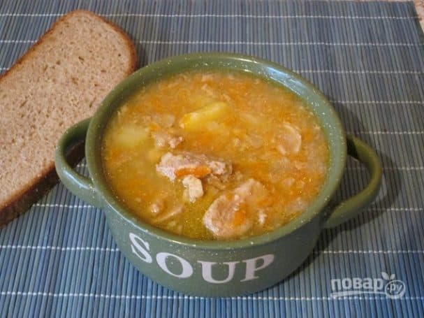 Гороховий суп із свинини