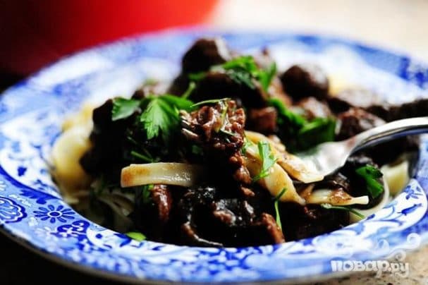 Beef with mushrooms