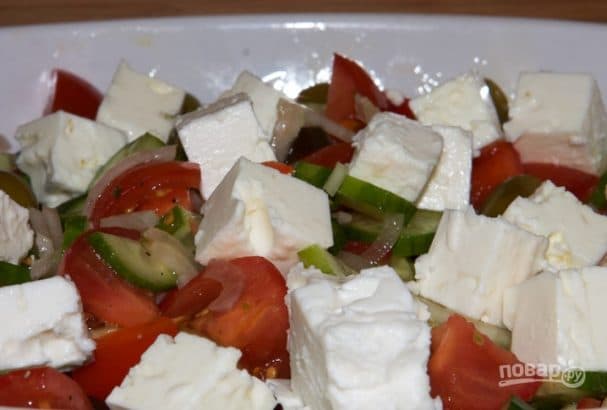 with feta cheese