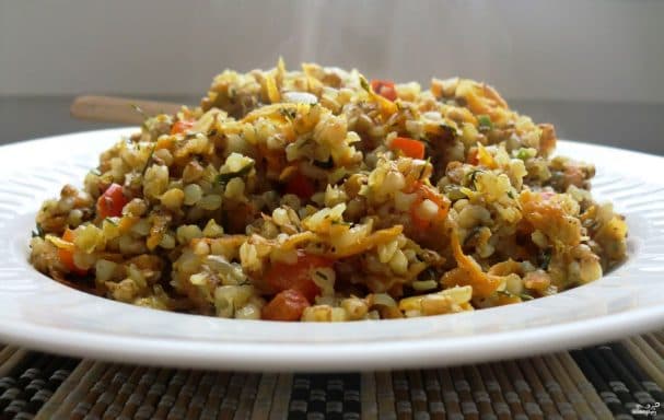 Гречка з куркою в мультиварці