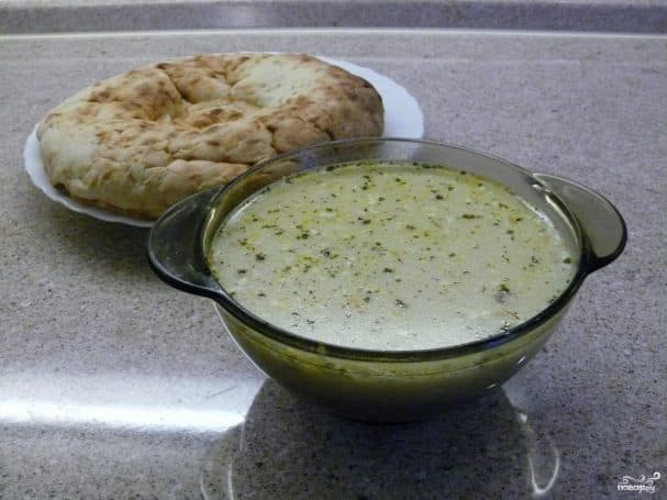 Buckwheat soup with beef