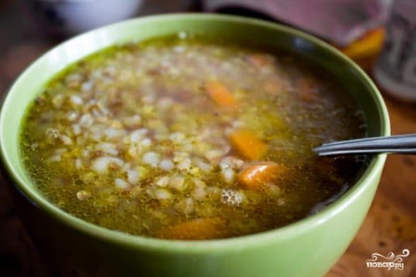 Buckwheat soup in a multicooker