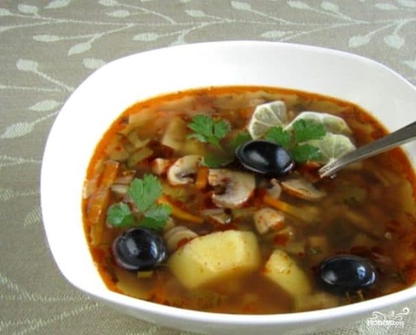 Грыбная салянка пастная