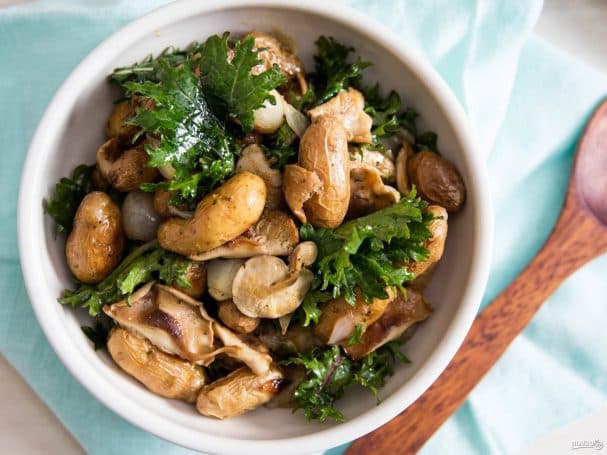 Classic mushroom salad