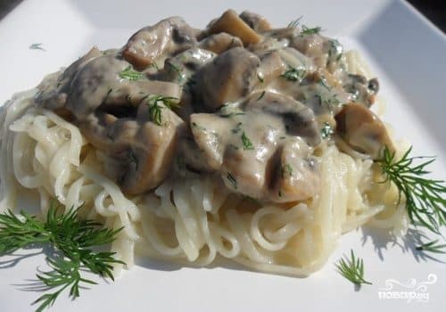 Грыбны соус для спагеты