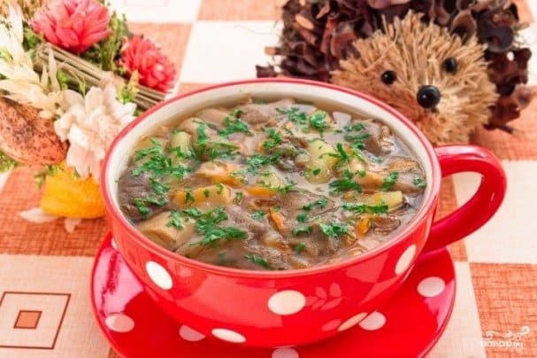 Грибний суп без підсмажки