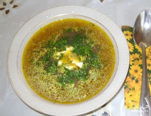 Mushroom soup with rice