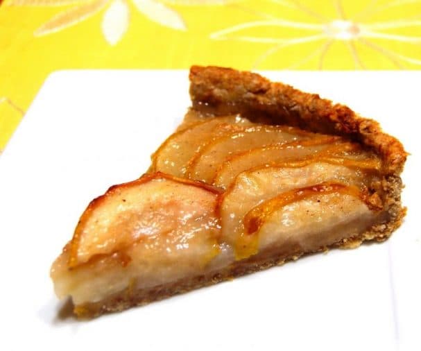Pear upside-down cake
