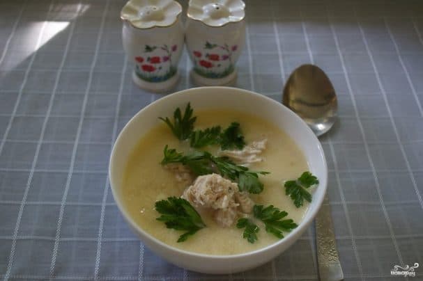 Georgian chicken soup
