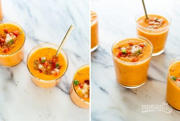 Cold tomato soup