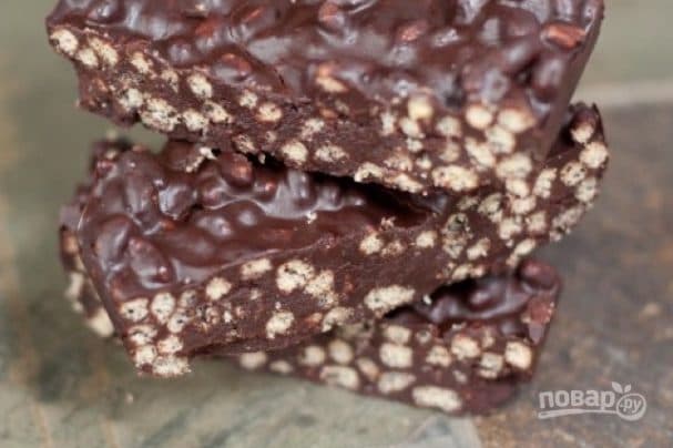 Crispy chocolate bars