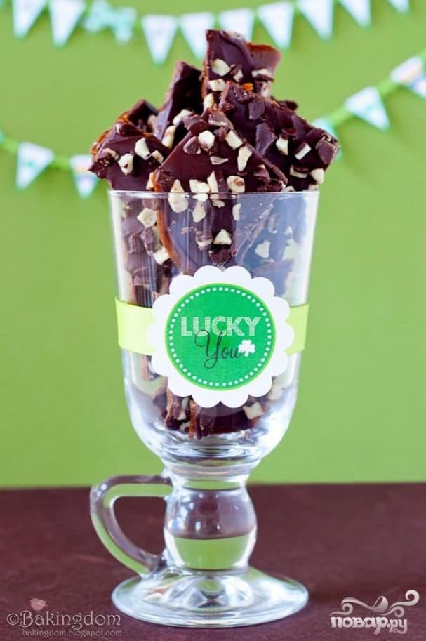 Irish caramel with nuts