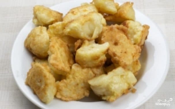 Смажаная цвэтная капуста з яйком
