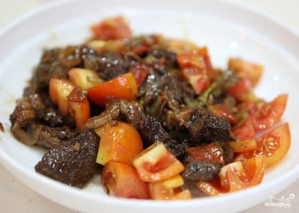 Fried beef with vegetables