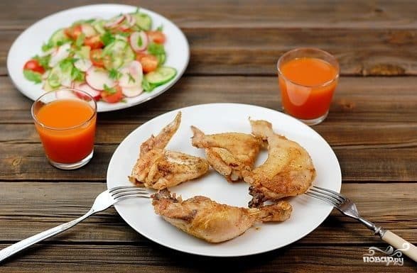Roast chicken in the oven