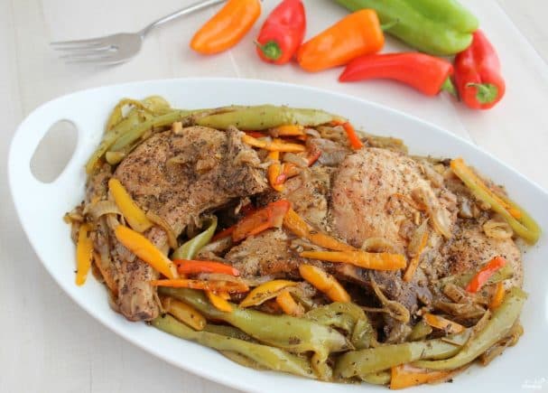 Fried meat in a pan