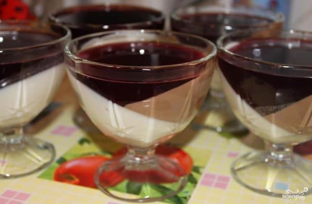 Three-layer jelly
