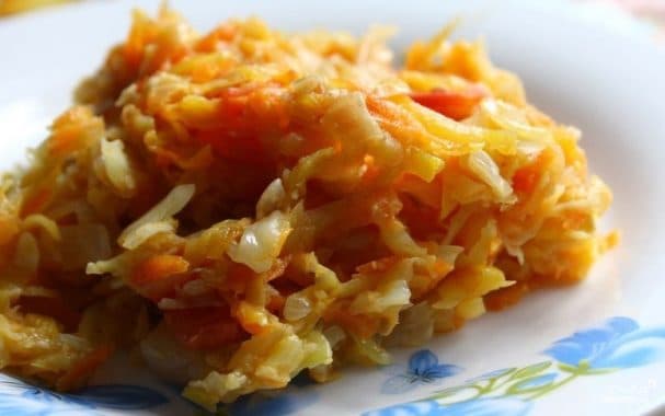 Кабачкі з капустай у мультыварцы