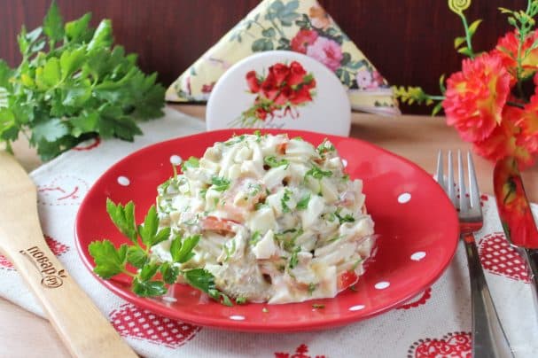 Кальмары з баклажанамі