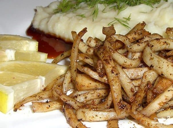 Squid with potatoes