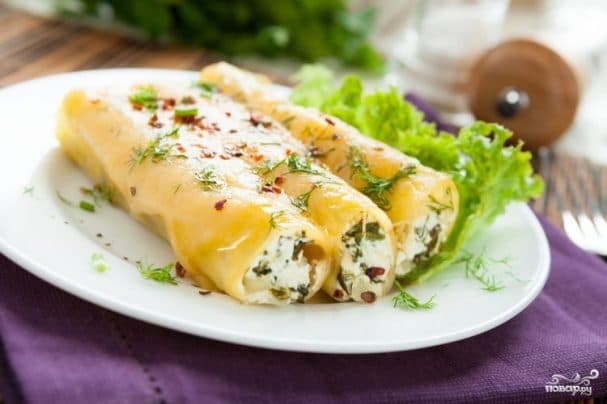 Каннеллоні з сиром