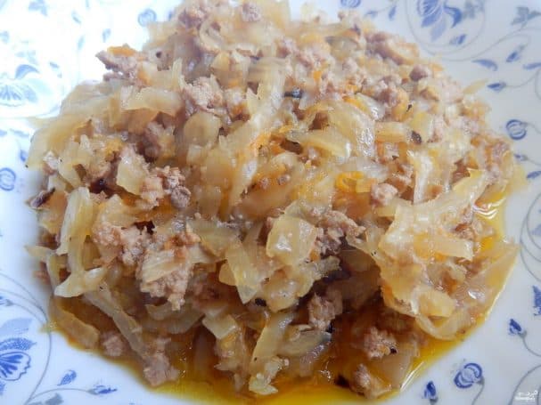 Капуста з фаршем у мультиварці