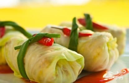 Cabbage stuffed cabbage rolls