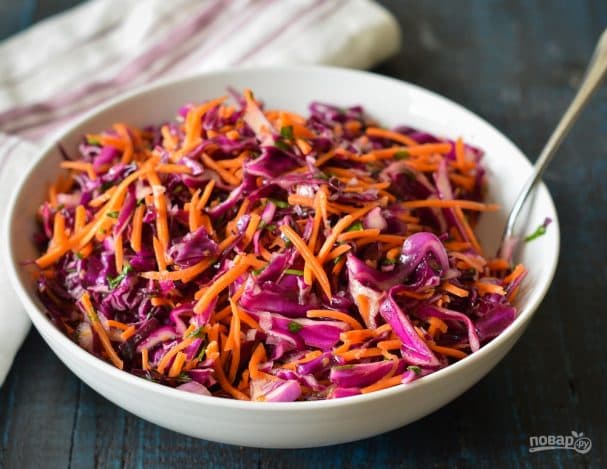 Cabbage salad with citrus dressing