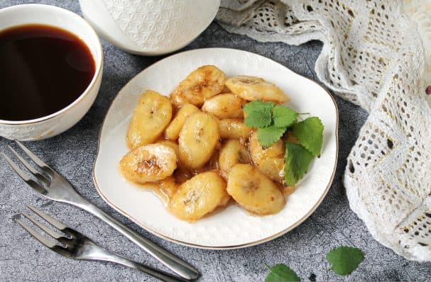 Caramelized bananas