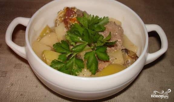 Картошка з цыбулінкамі